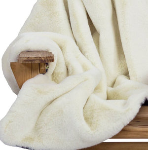 Yacht Furs Luxury Weatherproof Blanket/White Mink - Nautical Luxuries