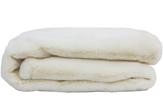 Yacht Furs Luxury Weatherproof Blanket/White Mink - Nautical Luxuries