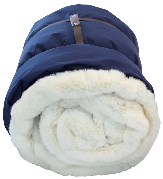 Yacht Furs Luxury Weatherproof Blanket/White Mink - Nautical Luxuries