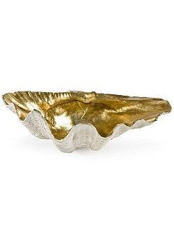 Golden Luxury Clamshell Display Bowl - Nautical Luxuries