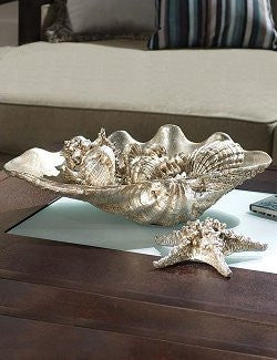 Antique Silver Finish Centerpiece - Nautical Luxuries