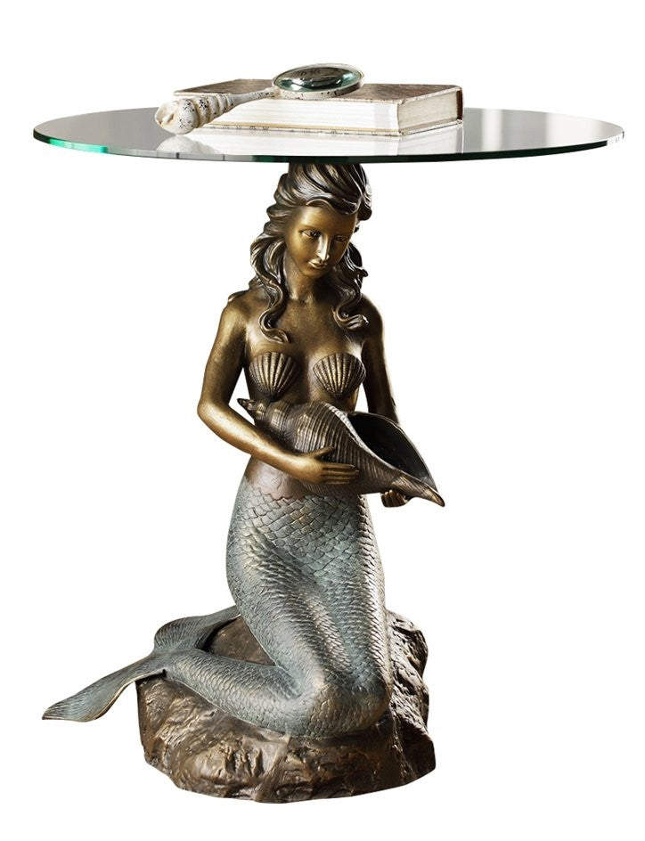 Siren's Call Brass Accent Table