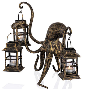 Denizen of the Deep Votive Lantern Centerpiece - Nautical Luxuries