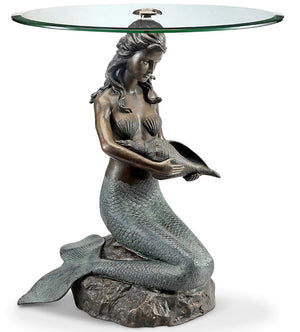 Siren's Call Brass Accent Table - Nautical Luxuries