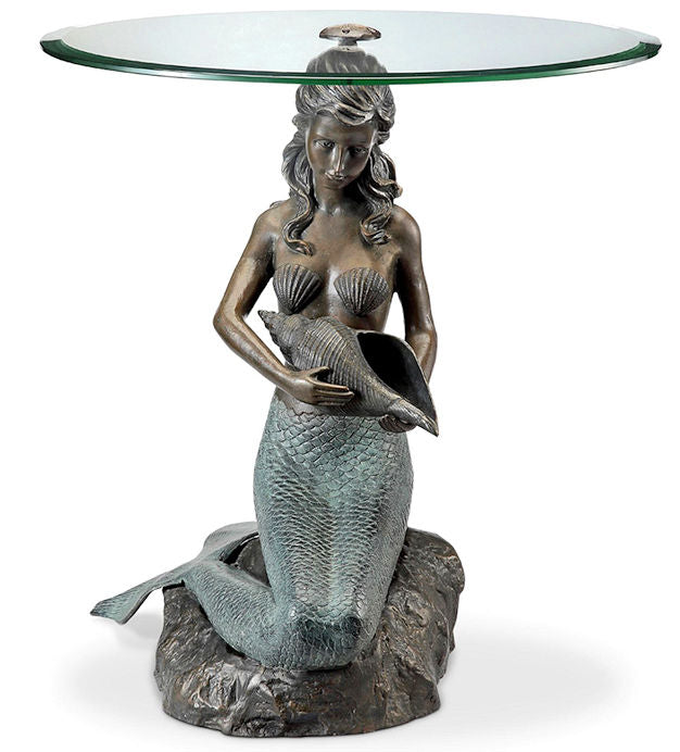 Siren's Call Brass Accent Table - Nautical Luxuries