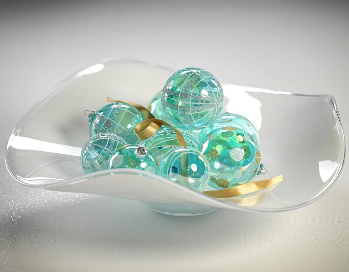 Arctic Winds Glass Centerpiece Bowl - Nautical Luxuries