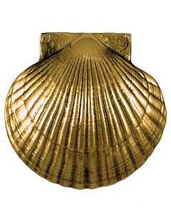 Beach Cottage Scallop Shell Door Knocker - Nautical Luxuries