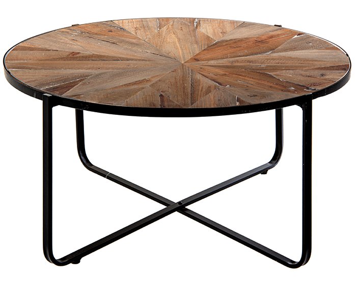 Rustic Wooden Compass Star Points Coffee Table - Nautical Luxuries