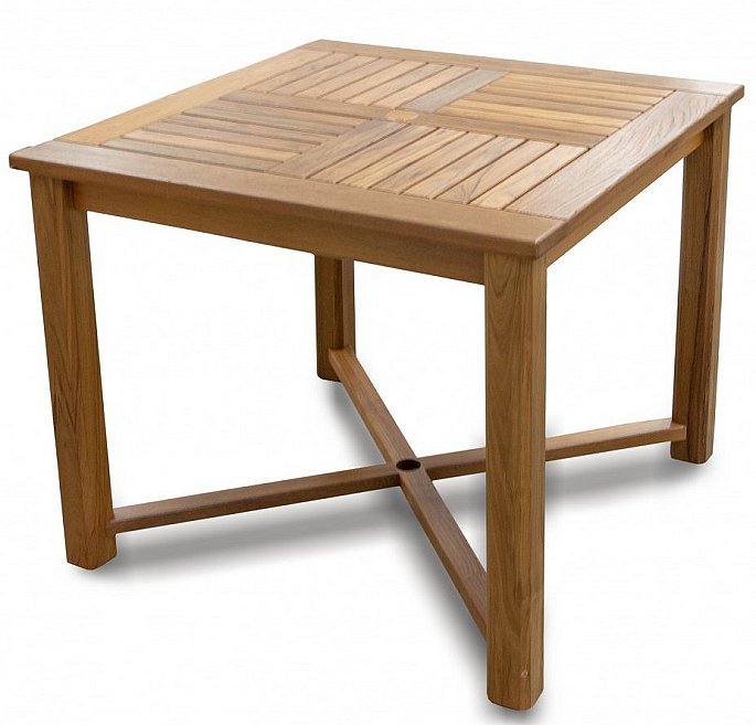 Yachting Teak Collection Square Dining Table - Nautical Luxuries