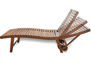 Yachting Teak Collection Poolside/Sun Deck Lounge - Nautical Luxuries