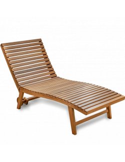 Yachting Teak Collection Poolside/Sun Deck Lounge - Nautical Luxuries