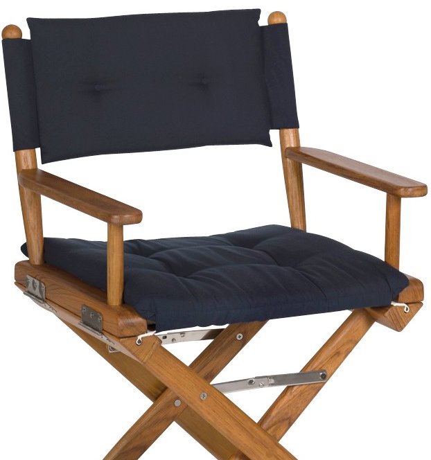 Yachting Teak Collection Luxe Cushion Deck Chairs - Nautical Luxuries