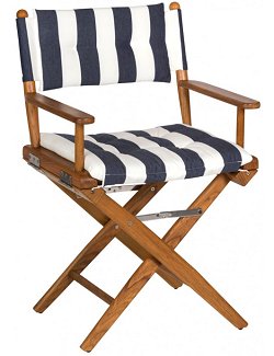 Yachting Teak Collection Luxe Cushion Deck Chairs - Nautical Luxuries