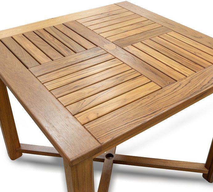 Yachting Teak Collection Square Side Table - Nautical Luxuries