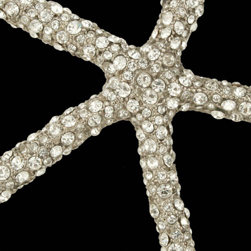 Swarovski Crystals Metal Starfish Ornament - Nautical Luxuries