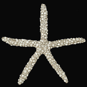 Swarovski Crystals Metal Starfish Ornament - Nautical Luxuries