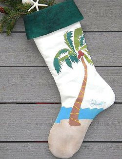 Hand-Painted Coastal/Nautical Christmas Stockings - Nautical Luxuries