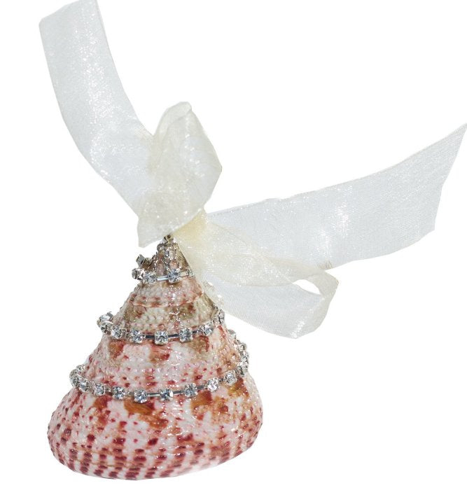 Poseidon's Jewels Swarovski Crystals Seashell Ornament Set - Nautical Luxuries
