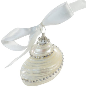 Poseidon's Jewels Swarovski Crystals Seashell Ornament Set - Nautical Luxuries