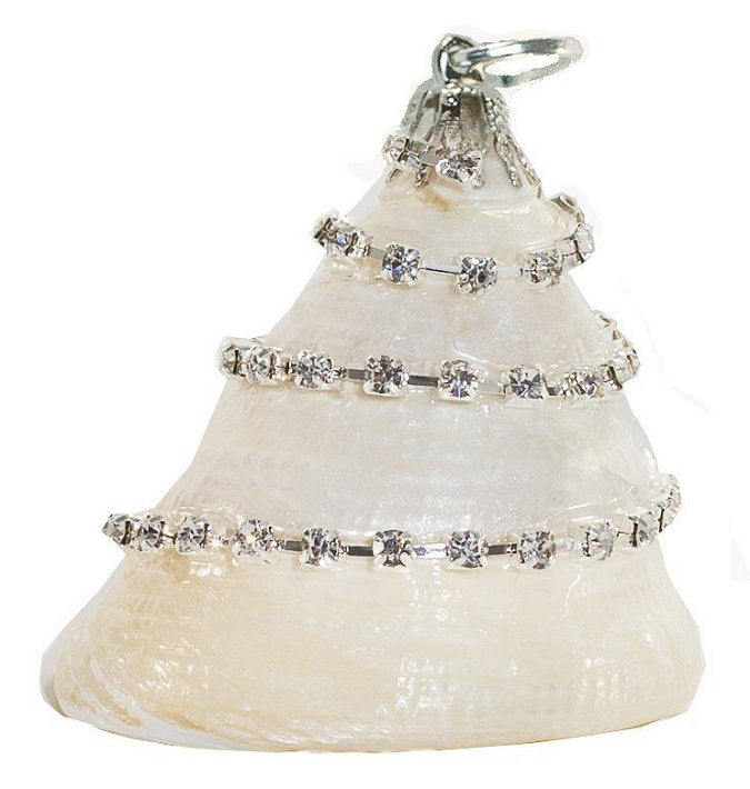 Poseidon's Jewels Swarovski Crystals Seashell Ornament Set - Nautical Luxuries