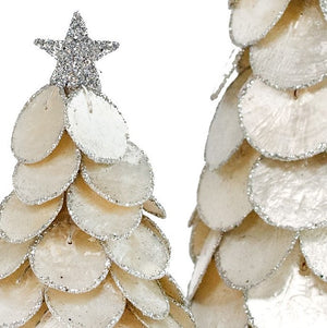 Silver Star Capiz Shell Tabletop Tree - Nautical Luxuries