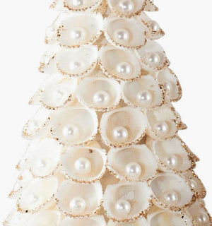 Pearl Gem Clamrose Shell Coastal Tabletop Trees - Nautical Luxuries