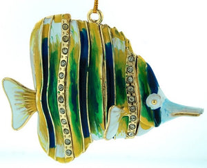 Cloisonne Sea Gems Tropical Fish Ornaments - Nautical Luxuries