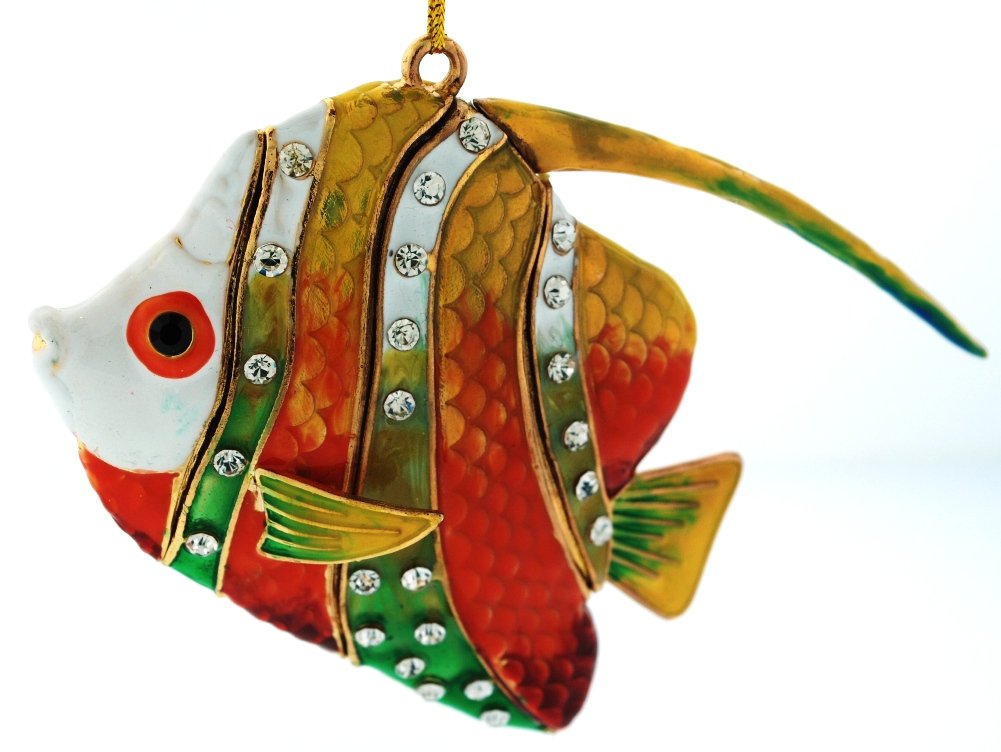 Cloisonne Sea Gems Tropical Fish Ornaments - Nautical Luxuries