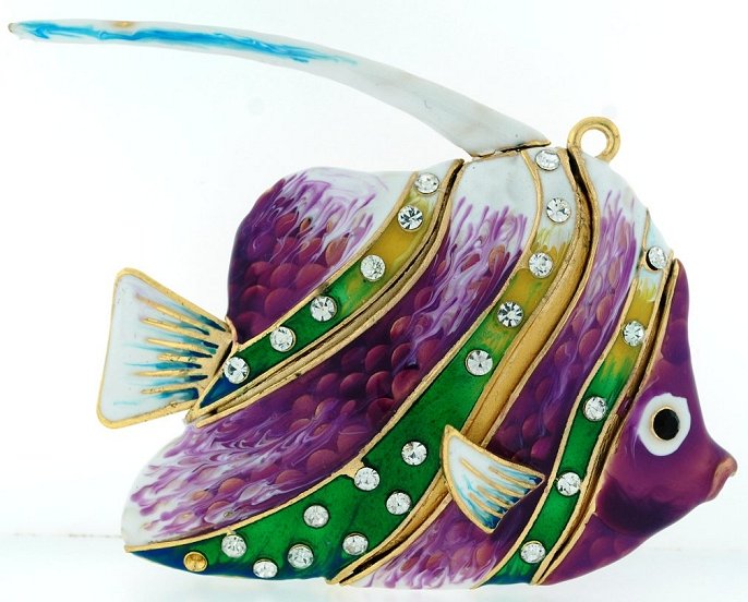 Cloisonne Sea Gems Tropical Fish Ornaments - Nautical Luxuries