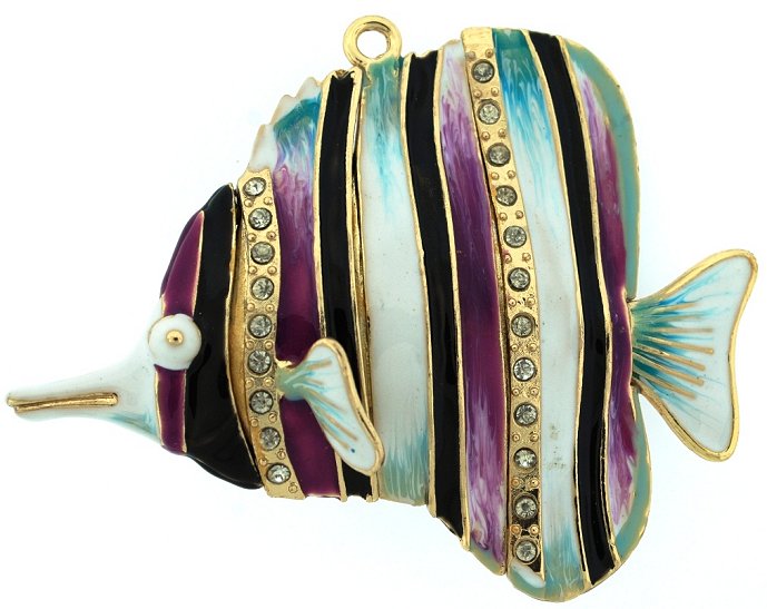 Cloisonne Sea Gems Tropical Fish Ornaments - Nautical Luxuries