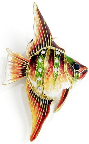 Cloisonne Sea Gems Tropical Fish Ornaments - Nautical Luxuries