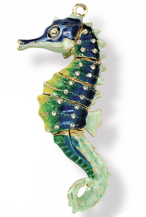 Deep Sea Articulated Seahorse Ornament Set - Nautical Luxuries