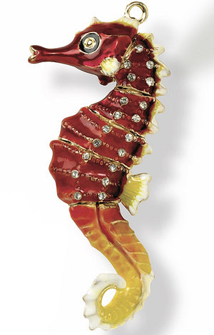 Deep Sea Articulated Seahorse Ornament Set - Nautical Luxuries