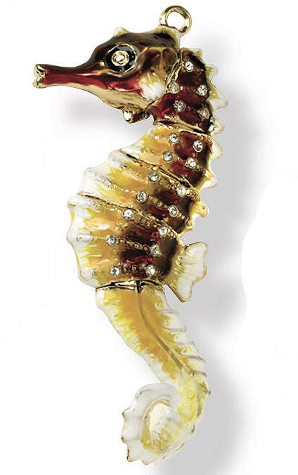 Small Seahorse Pendant | Green Patina Sea Horse Charms | Aquarium Fish Charm | Marine Life Jewellery Making (5 Pcs / Antique Bronze / 12mm x 29mm)