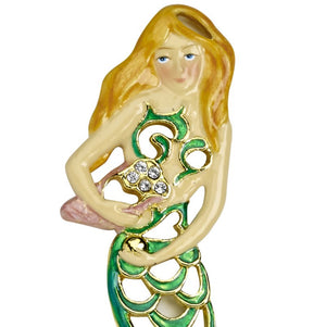 Openwork Cloisonné 3-Pc. Mermaid Ornament Set - Nautical Luxuries