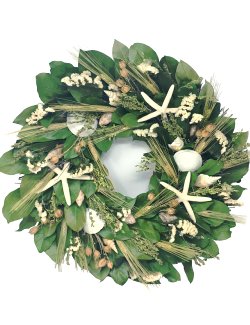 Nantucket Star Preserved Coastal Wreath - Nautical Luxuries