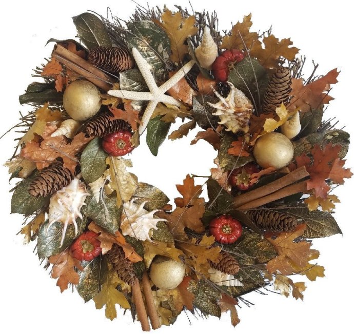 Ocean Harvest Preserved Coastal Wreath - Nautical Luxuries