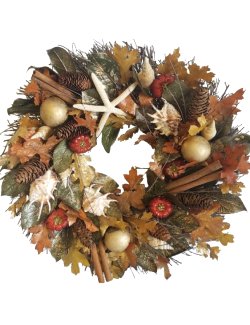 Ocean Harvest Preserved Coastal Wreath - Nautical Luxuries