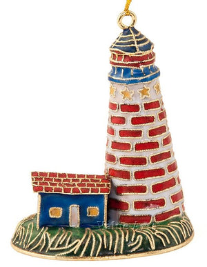 Cloisonné Nautical Lighthouse Ornaments - Nautical Luxuries