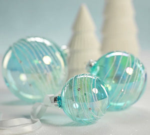 Arctic Aqua Glass Ornament Set - Nautical Luxuries