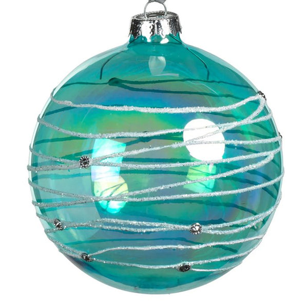 Arctic Aqua Glass Ornament Set Nautical Luxuries