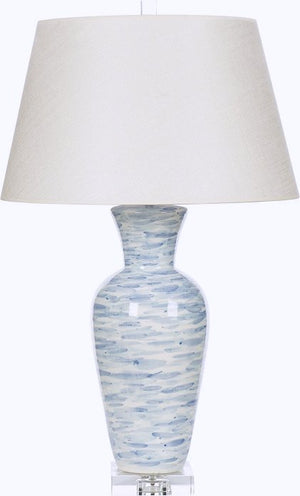 Italian Ceramic Ocean Winds Table Lamp - Nautical Luxuries