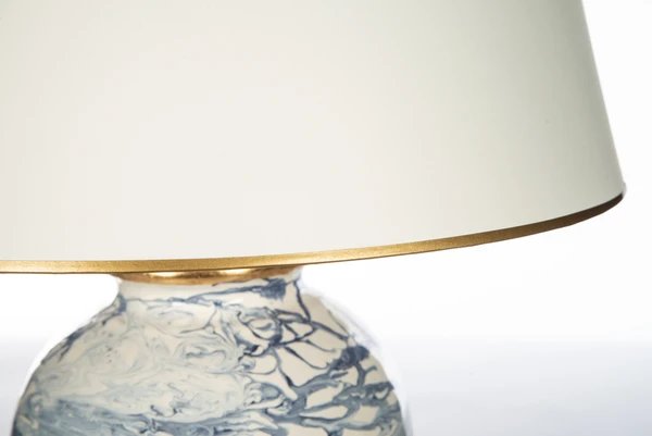 Turbulent Waters Italian Ceramic Table Lamp - Nautical Luxuries