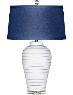 Nautical Classic Pinstripe Table Lamp - Nautical Luxuries