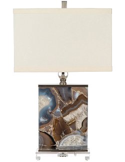 Marine Agate Table Lamp - Nautical Luxuries