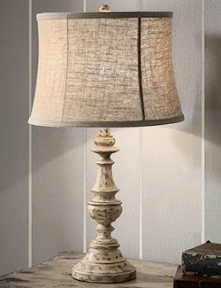 Beach Cottage Rustic Linen Shade Table Lamp Set of 2 - Nautical Luxuries
