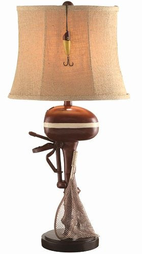 Vintage Outboard Lake House Lamp - Nautical Luxuries