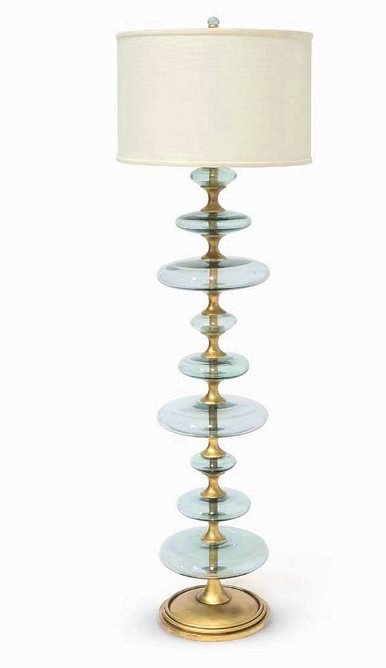 Sea glass shop floor lamp