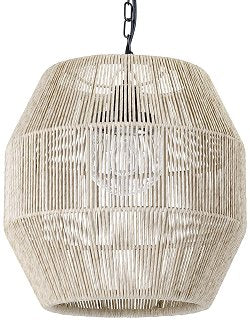 Indoor/Outdoor Open Weave Barrel Pendants - Nautical Luxuries