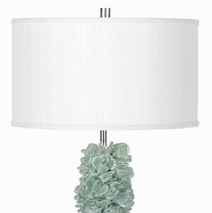 Stacked Sea Glass Table Lamp - Nautical Luxuries